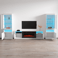 thumbnail image 5 of York 02 Electric Fireplace Modern Wall Unit Entertainment Center, 5 of 6