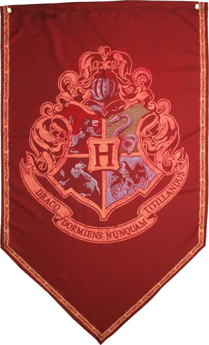 Harry Potter Hogwarts Banner - Hogwarts Flag - Printed on Both