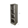 Better Homes & Gardens 4 Cube Storage Organizer Rustic Gray Finish