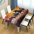 thumbnail image 7 of Horse Painting Rectangle Tablecloth Waterproof Polyester Table Clothative Stain Resistant & Wrinkle Resistant Washable Table Cover for Dining Table/Party/Camping 60x108 Inch Decor Gift, 7 of 7