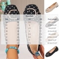thumbnail image 3 of SuTry Women's Round Toe Flats Polka Dot Print Slip On Metal Buckle Decor Soft Sole Comfortable Casual Walking Shoes(38), 3 of 9