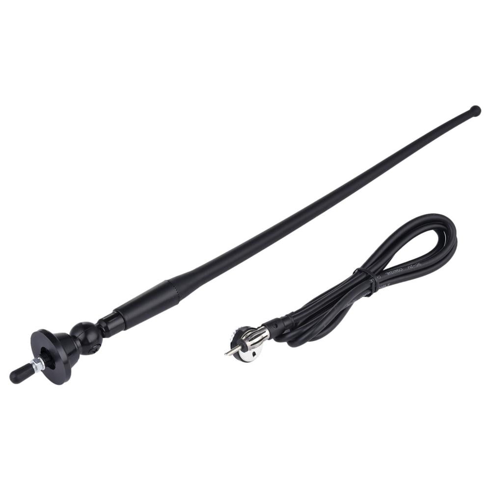 Tohuu AM/FM Aerial Black Universal FM Signals Antenna DC1224V Vehicle Radio Antenna Replacement