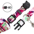 thumbnail image 3 of LAICAIW Breakaway Cat Collar with Bells-2 Pack Cat Collar with Bells, Cat Collars with Bandana, Accessories for Pet Collars, Adjustable for Cats and Small Dogs (Red Leaf), 3 of 6