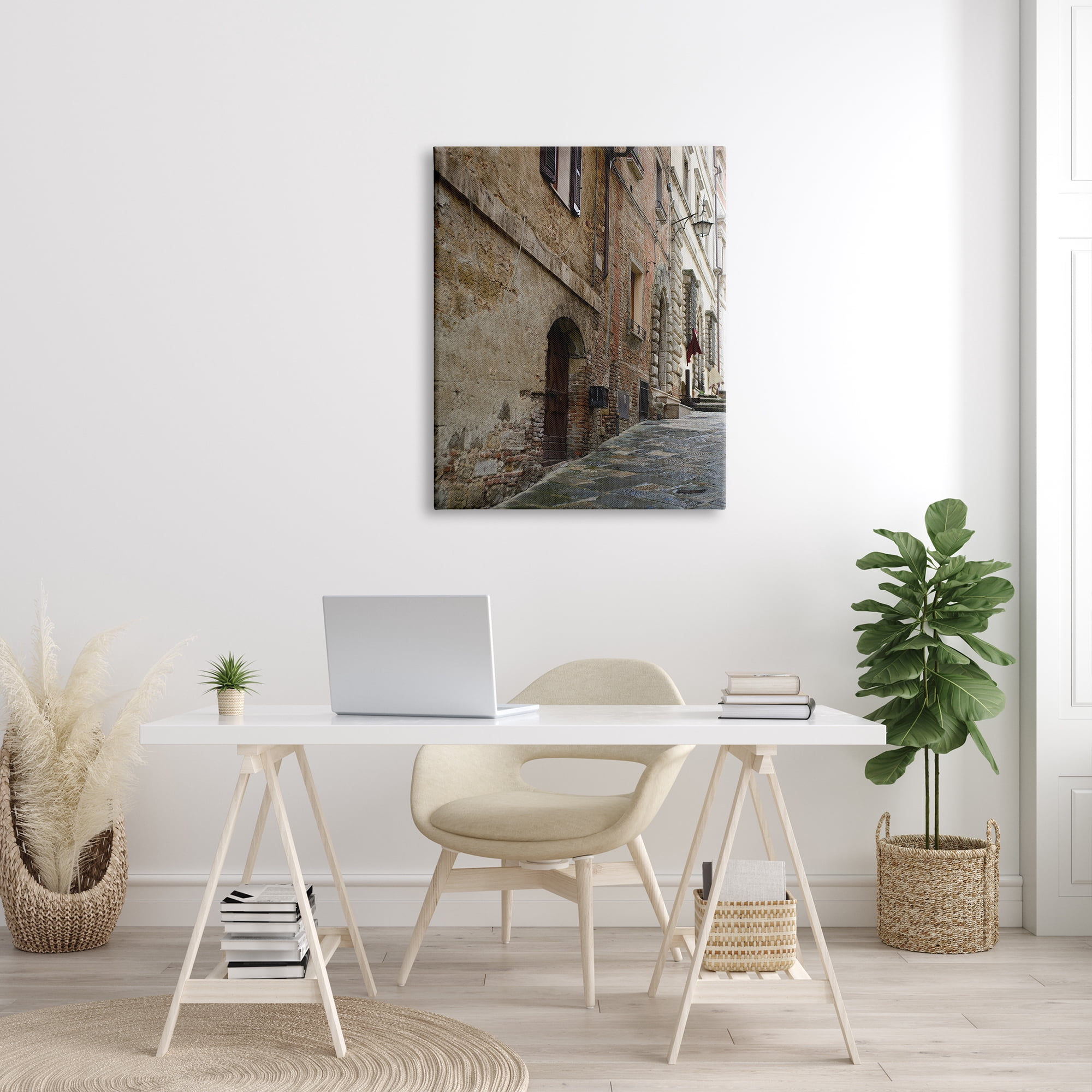 Stupell Industries Historical Architecture Alleyway Brick Building Exterior Street Photography, 30 x 40, Design by Nancy Crowell