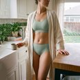 thumbnail image 4 of Women's Ice Silk Seamless No Show Briefs, Breathable Soft Workout Underwear, 4 of 5