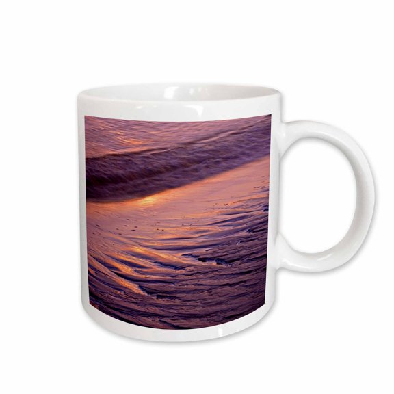 3drose, Maine, Phippsburg. Sand Patterns on Popham Beach - Us20 Bja0069 - Jaynes Gallery, 15oz Mug