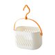 thumbnail image 5 of Organizador de ducha colgante, soporte para champú y jabón con ganchos, cesta de almacenamiento, Blanco, 5 of 9