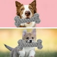 thumbnail image 7 of Unique Bargains Puppy Teethings Chewer Bone Shape Dog Chew Rope Durable Braided Cotton Teeth Cleaning Rope Gray, 7 of 7
