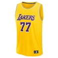 thumbnail image 2 of Men's Fanatics Luka Don-i- Gold Los Angeles Lakers Fast Break Replica Player Jersey - Icon Edition, 2 of 3