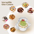thumbnail image 5 of Cupcake Box With Individual Insert, Muffin And Egg Tart Takeout Container For Bakery Packaging, Party Favors, Wedding Treats, Dessert Serving And Everyday Baking, Food Storage And Gift Giving, 5 of 5