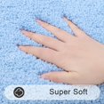 thumbnail image 2 of Alfombra de baño SHACOS de microfibra supersuave, 40 x 60 cm, color azul claro, 2 of 9