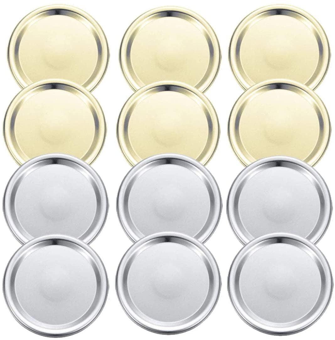 12 Pack Regular Mouth Canning Lids, Mason Jar Lids, Rings Canning Lids