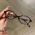 thumbnail image 4 of Men Women Office Eye Protection Y2K Optical Spectacle Eyeglass PC Round Eyeglasses Frame Eyewear Computer Goggles Anti-Blue Light Glasses GREY, 4 of 8