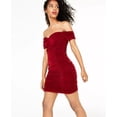 thumbnail image 2 of Trixxi Junior's Off The Shoulder Ruched Dress Red Size 13, 2 of 3