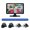 Silver, variant on 7 Inch Touch Multimedia Monitor 4 Channel Car DVR Monitor Kit, AI BSD Blind Spot Detection Warning System 1080P Waterproof Cameras, Split Screen Recording 12-24V Plug & Play for Car Van RV