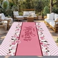 thumbnail image 2 of Happy Mother's Day Outdoor Rug 4x6 Ft - Reversible Patio Rug Outdoor Camping Rugs, Farmhouse Pink Floral Love Heart Washable Indoor Outdoor Area Rugs, Non-Slip Outdoor Carpet Runner for Deck/Porch, 2 of 8