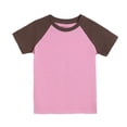 thumbnail image 2 of UACY Toddler Baby Girls Boys Tshirt Raglan Shirt Baseball Tee Cotton T-Shirt Short Long Sleeve Solid Color Shirts (Pink, 18-24 Months), 2 of 9