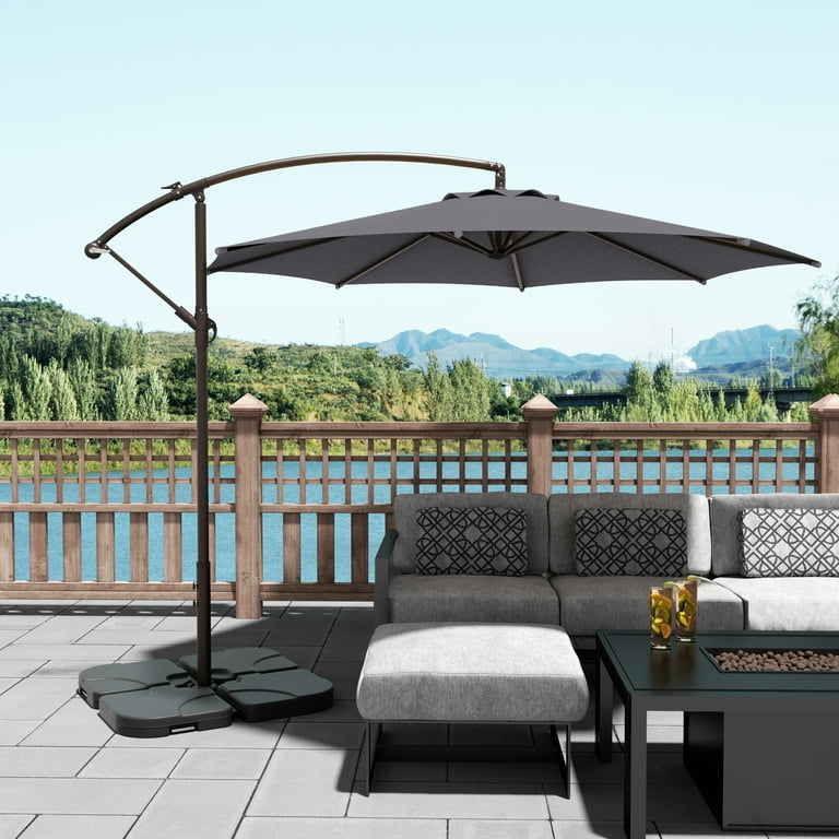 12 patio cantilever umbrella Rectangle Cantilever Patio Umbrella 9 x 12 / 10 x 13 ft