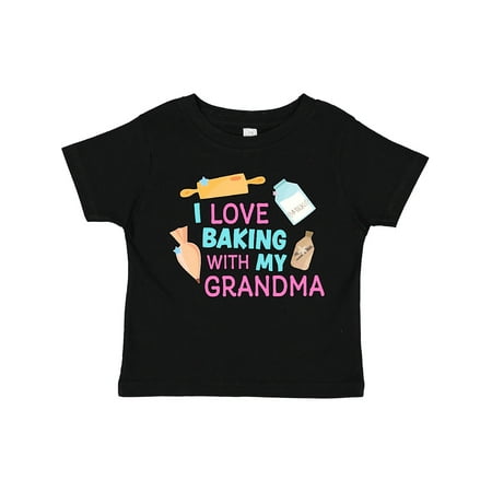 

Inktastic I Love Baking with My Grandma Gift Toddler Toddler Girl T-Shirt