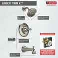 thumbnail image 4 of Delta Linden MonitorÃÂ® 14 Series Tub & Shower Trim in Stainless T14494-SS, 4 of 5