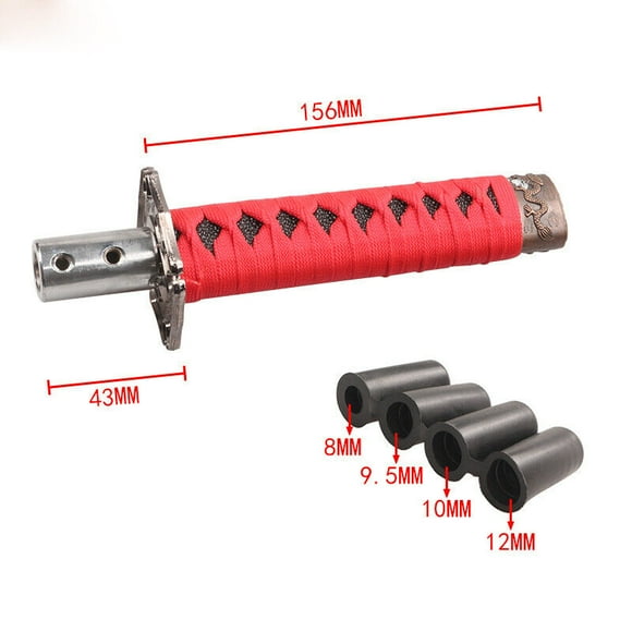 Samurai Sword for MAN ual Shift Knob Universal Katana Gear Shifter Head with Adapters