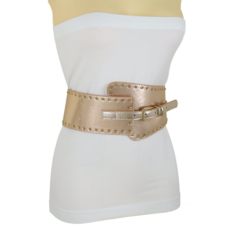 Stretch Belt Plus Size Rose Gold Belt Wide Elastic Plus Size Dress Belt For  Women Fashion