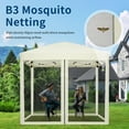 thumbnail image 4 of Danolapsi 10x10 ft Instant Pop-Up Canopy Tent with Removable Mosquito Netting & 2 Zipper Doors, Portable Outdoor Shelter for Camping, Backyard, Picnic, 4 of 9