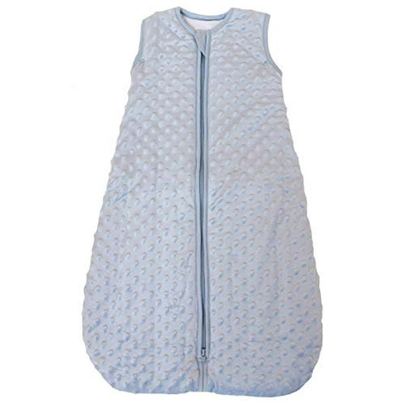 BABYINABAG Summer Model Baby Sleeping Bag and Sack, Plush Minky Dot, 1.25 Togs, for Infants and Toddlers Medium 10-24 mos