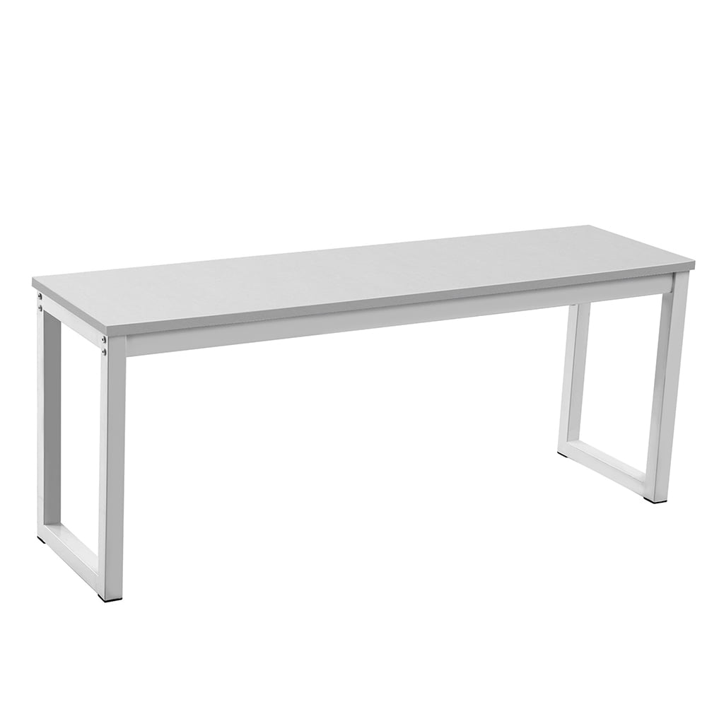 Kepooman 3-Piece Dining Set with 2 Benches, White