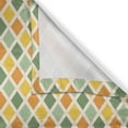 thumbnail image 6 of Ambesonne Retro Grommet Curtain, Classic Checkered Striped, 50" x 63", Marigold Green Cream, 6 of 6