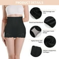 thumbnail image 3 of AILIVIN Women High Waist Shapewear Butt Lifter Body Shaper Lace Shaping Tummy Control Shapewear Panties Slimming Comfort Shaper,Black,S/M, 3 of 7