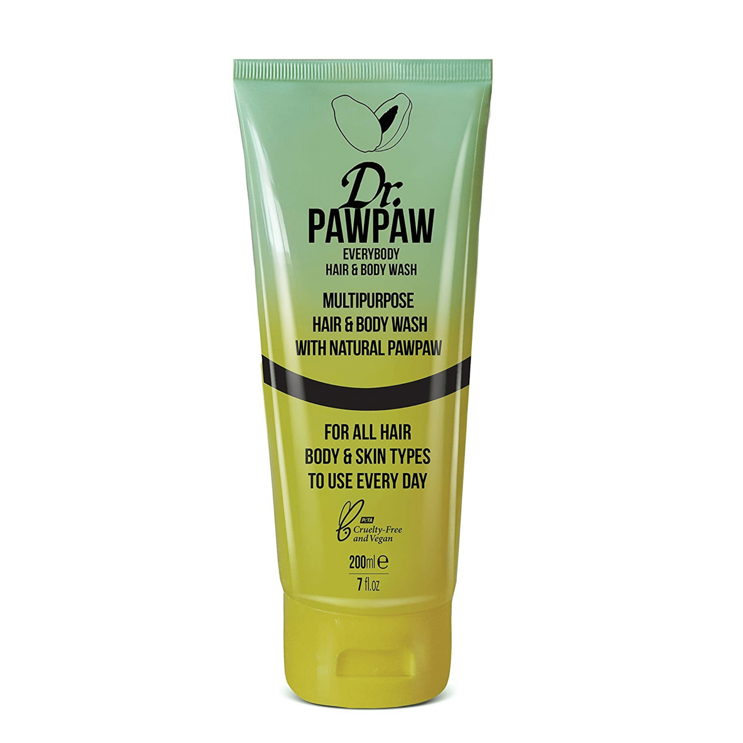 Dr. PAWPAW - Hair & Body | Multipurpose Hair & Body Cleanse and Condition with Natural PAWPAW | Safe For All Hair, Body & Skin Types (200 ml) (Hair & Body Wash) - Walmart.com