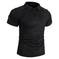 thumbnail image 5 of DailkTrvid Men Quick Dry Work Shirt Athletic Short Sleeve Blouse Fashion Tops Breathable T-Shirt Moisture Wicking Performance Tees, 5 of 6