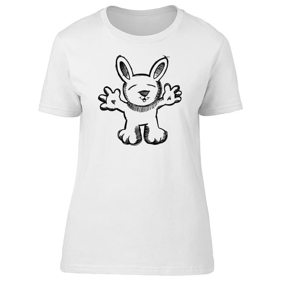Sketch Of A Funny Rabbit Tee Women's -Image by Shutterstock