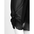 thumbnail image 7 of YONGHS Women Shrugs Sheer Cardigan Summer Short Sleeve Open Front Cropped Bolero Black XL, 7 of 7
