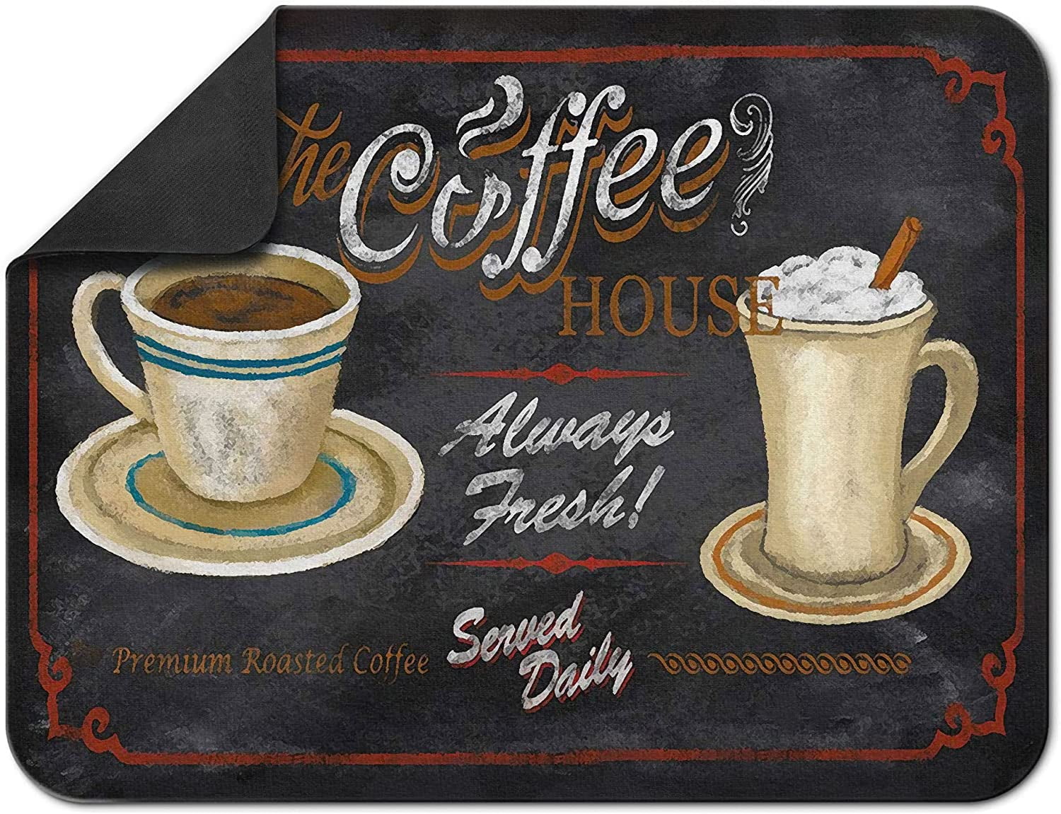 Vodiver Coffee Mat 15x12 Inch Super Absorbent Quick Dry Dish Drying Mat for  Coffee Bar Accessories,Coffee Maker,Coffee Table Decor,Kitchen Counter
