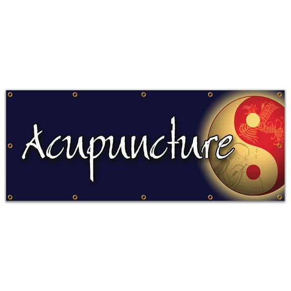 48"x120" ACUPUNCTURE BANNER SIGN acupuncturist needles pain relief signs