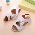 thumbnail image 4 of IROINNID Little N Big Girls Summer Sandals Girls Cute Bow Non-slip PU Princess Shoes, Size 18M-9Y, 4 of 5