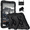 Black, variant on Case for Samsung Galaxy Tab A11 2025/A9 2023 8.7 inch Model (SM-X110/X115/X130/X135) Contrast Color Multiple Protection Cover With Foldable Stand and Shoulder Strap
