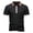 Black, variant on Men's T Shirts Muscle Polo Shirt Work Shirts Baggy T-Shirt Black Collared Short Sleeve Tee Shirts,L