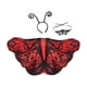 thumbnail image 4 of Disfraz de de polilla para Halloween, accesorios fotográficos para fiestas de disfraces, cumpleaños y festivales. Rojo Negro, 4 of 6