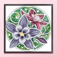 thumbnail image 1 of Cuadros Decorativos Bordado parcial Hilo de algodón ecológico Punto de cruz de Columbine contado de 14 quilates (HA043) Wdftyju embutido en tela, 1 of 1