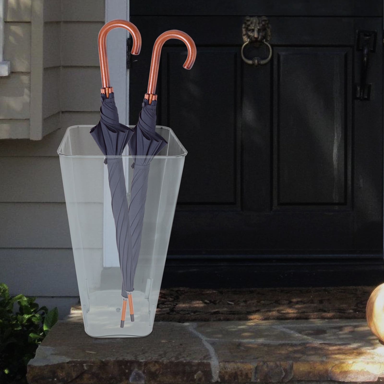 FONDOTIN Door Umbrella Stand Grey Pet 1Pcs 15.2X7.5X5.5in