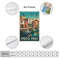 thumbnail image 2 of Vintage City Travel Poster of Pisco Peru with Seaside Textures And Maritime Charm Canvas Poster, 2 of 8