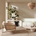 thumbnail image 6 of Pemberly Row Handmade Contemporary Tan Genuine Leather Accent Chair, 6 of 6