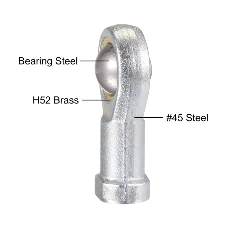 PHS5 Spherical Rod End Bearing 5mm Bore Self-lubricated Joint Bearing M5x0 8 Left Hand Female Thread