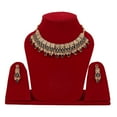 thumbnail image 4 of Traditional Artificial Imitation Jewellery Stylish Ethnic Designer Wear Meenakari Kundan Studded Gold Plated Choker Necklace set with Earrings (NRA CH 1088 B0 CPY), 4 of 4