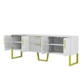 thumbnail image 5 of Danolapsi TV Stand for 75" Television,TV Console Table with Drawers and Cabinets,Entertainment Center Wood TV Console Table with Metal Legs and Handles for Living Room Bedroom Office, 5 of 7