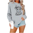 thumbnail image 3 of SHE IS Lightweight Sweatshirts for Women Plus Oversized Hoodies for Women Pink Loose Pullover Tops for Women Trendy Graphic Crop Tops for Women 2025 My Orders Placed, 3 of 5