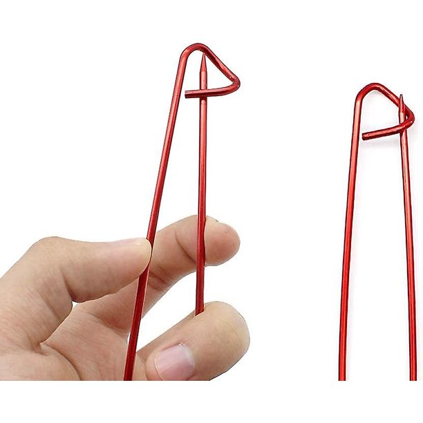 Juego de soportes para puntadas, ganchos de ganchillo, colores surtidos, alfileres de seguridad de aluminio, agujas de tejer para herramienta de costura artesanal Diy (6 uds, color aleatorio)